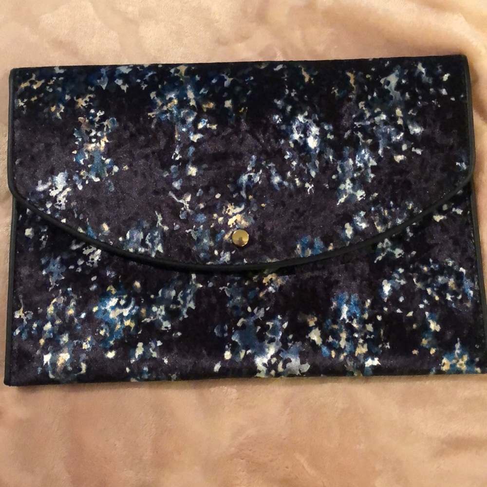 Floral Velvet Clutch